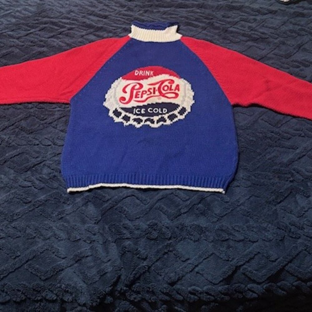 Eagle's Eye Vintage Pepsi Cola Sweater (Rare) Size Large